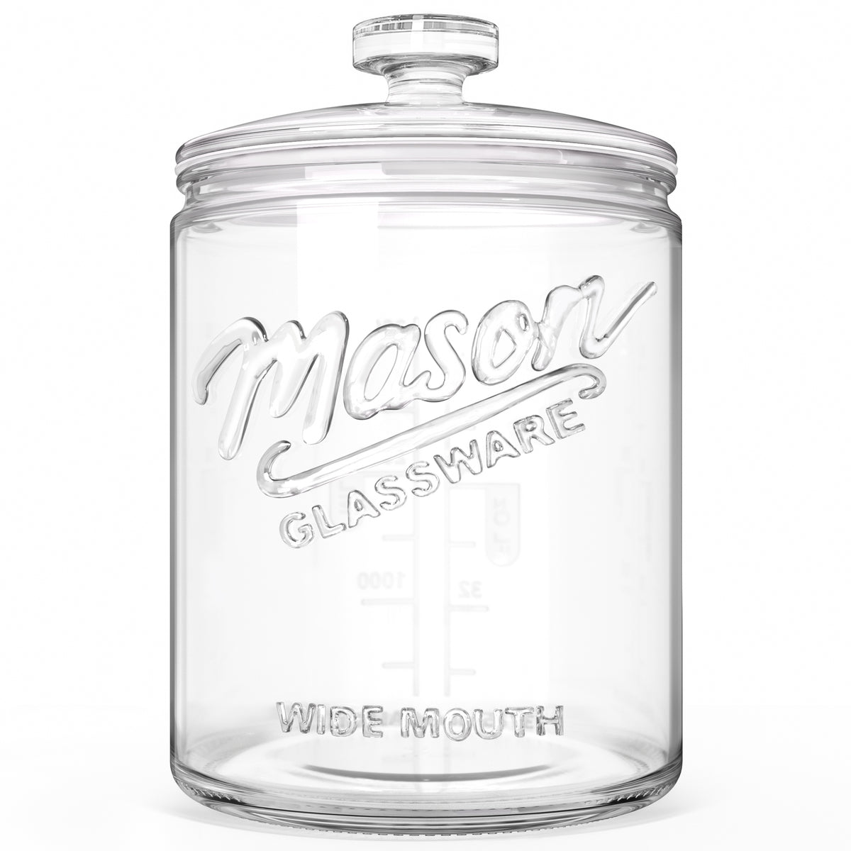 1 Gallon Glass Cookie Jar with Lid Airtight, Large Wide Mouth Sourdough Starter Jar for Baked Goods - Glass Storage Container for Pantry Organizer, Laundry Room, Flour, Dog Treats, Meal Prep