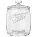 Half Gallon Cookie Jar, Glass Flour Sugar Storage Container for Kitchen Pantry & Laundry Room,Wide Mouth Mason Jar for Sourdough Starter, Candy, Flour, Dog Treats, Coffee