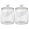2 Pack Cookie Jar, Half Gallon Glass Jar with Airtight Lids for Cookies, Candy, Flour, Dog Treats, Coffee, Laundry Room Storage & Pantry, Wide Mouth Mason Jar for Sourdough Starter